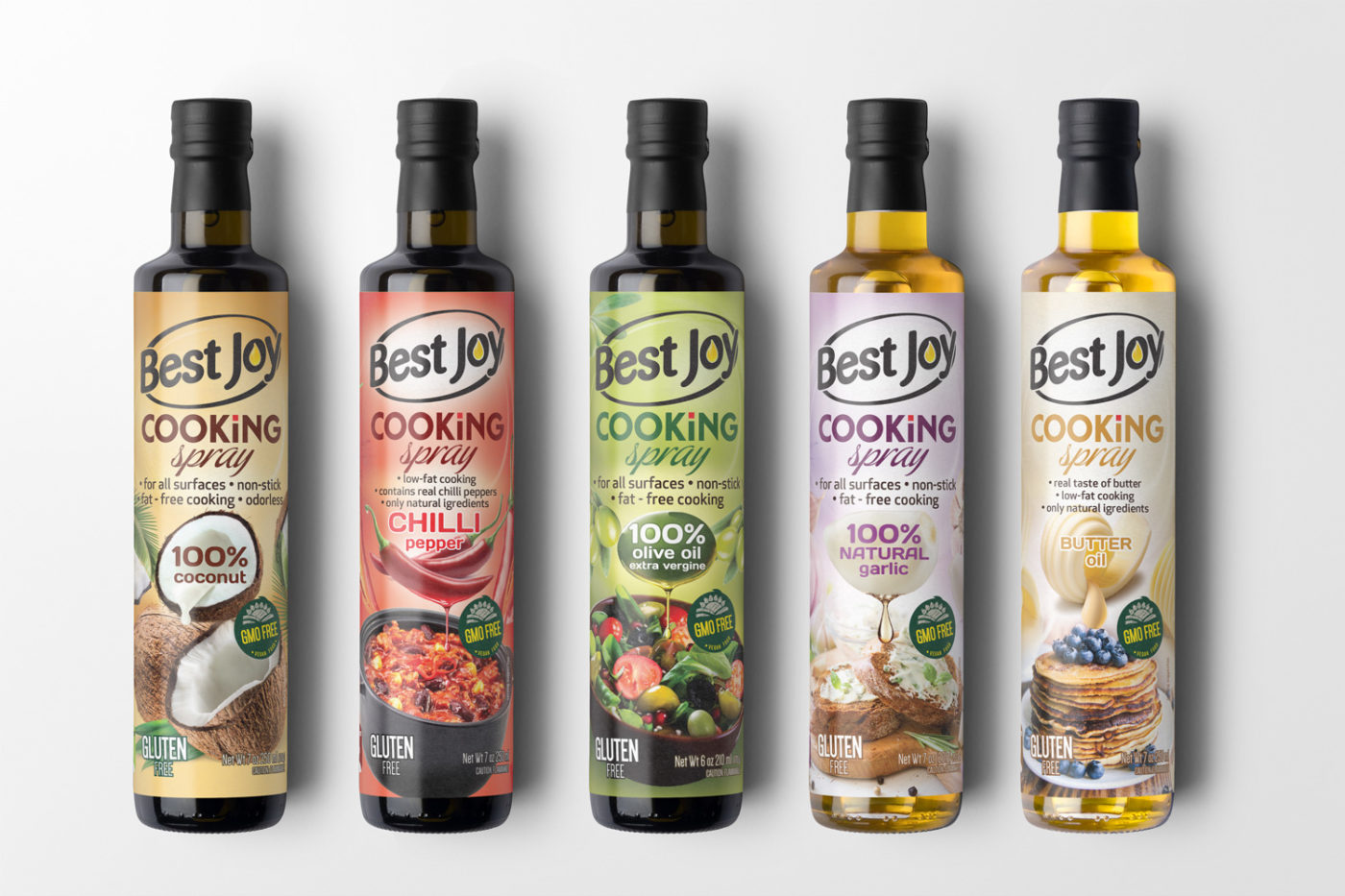 Projekt BestJoy Cooking Spray label design
