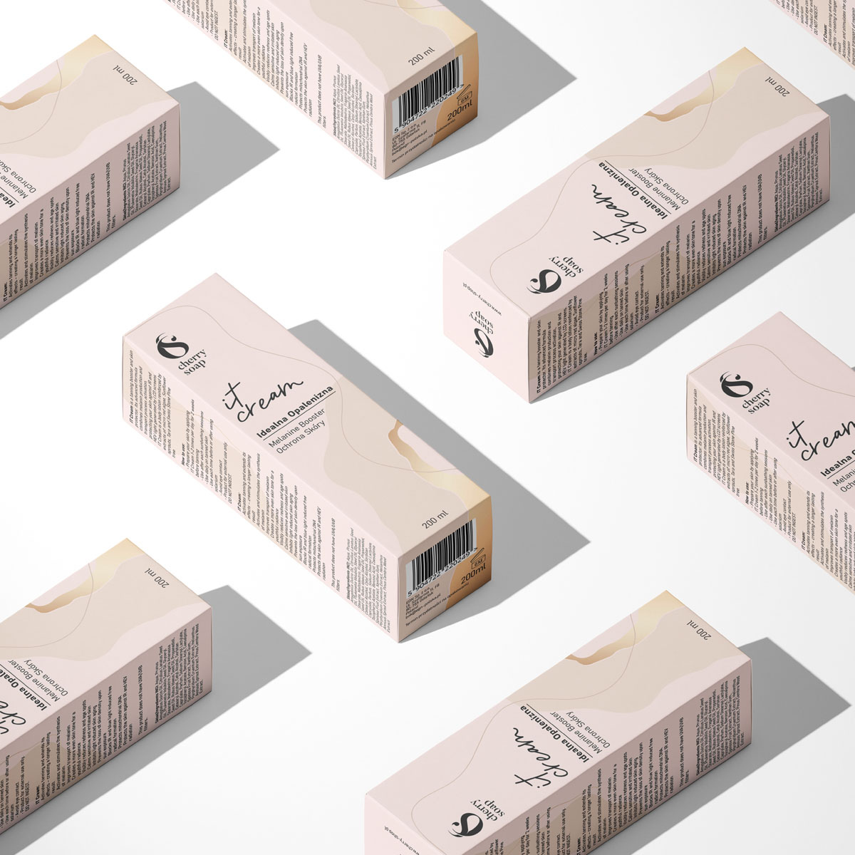 Projekt Face cream packaging design