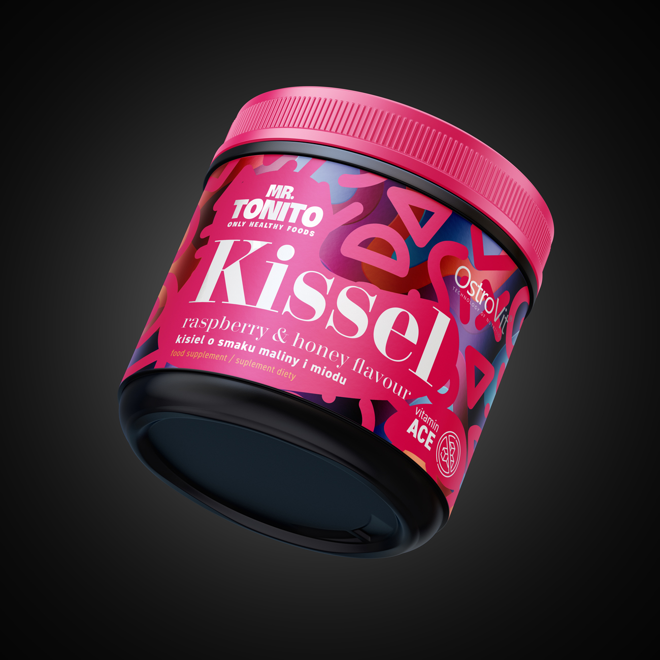 Projekt Kissel supplement packaging design